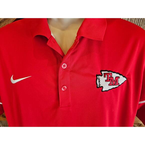 Nike dri fit polo Ingram Texas Tom Moore embroidered game day shirt men's L - Picture 2 of 6